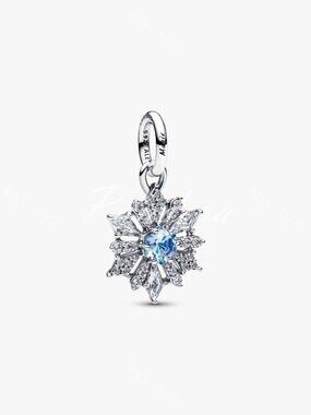 Disney Frozen Queen Elsa Snowflake Dangle Charm